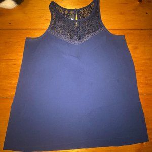 IZ Byer Navy Blue Tank Top
